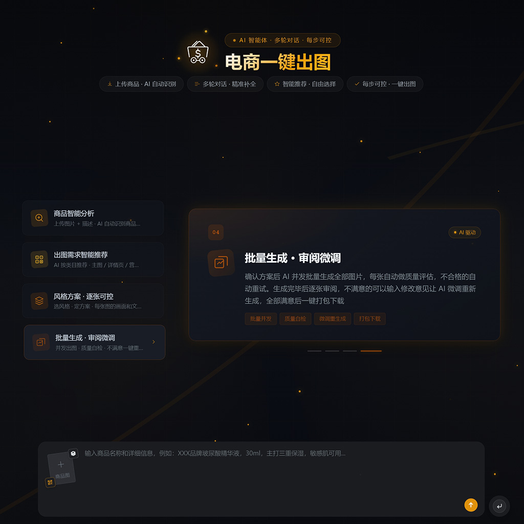 高精电商视觉与商品生图渲染